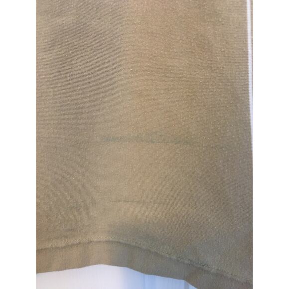 Puritan Large Tan and White Polo Shirt - Picture 4 of 4